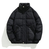 Men's Winter Lightweight Down Jacket with Loose Lapels