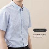 Autumn striped shirt men's business casual
