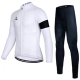 Fleece Cycling Jersey And Velvet Warm Autumn And Winter Trousers