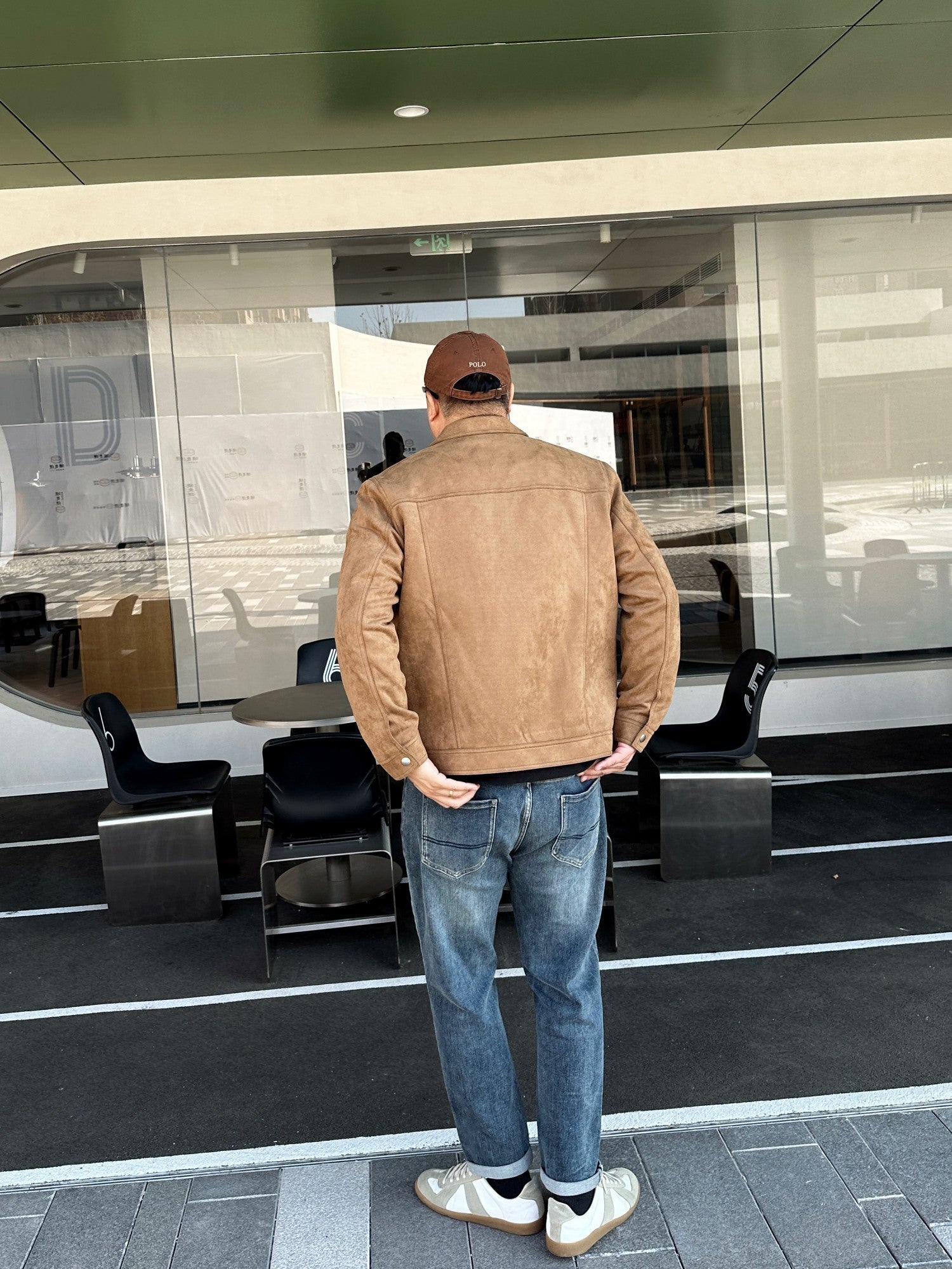 Мужская куртка большого размера из тонкого хлопка с короткими лацканами Мужская куртка большого размера из тонкого хлопка с короткими лацканами