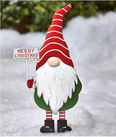 Christmas Standing Pile Old Man Metal Crafts Outdoor Lawn Garden Decorations