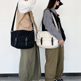 Tooling Messenger Bag Retro Flip Canvas Schoolbag