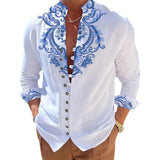 3D Printed Cardigan Shirt Casual Top