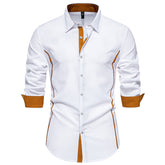 Contrast Color Shirt European and American Fashion Casual