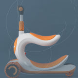 Rideable Three-in-one Anti-rollover Pedal Scooter