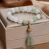 Chinese Handmade Natural Stone Color Beaded Bracelet