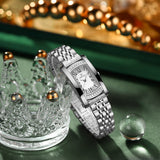 Affordable Luxury Fashion Waterproof Women's Square Quartz Wrist Watch