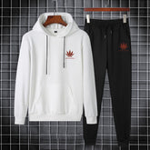 Two-piece Fashion All-match Spring And Autumn Long-sleeved Printed Sweater Suit