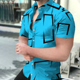 Men's Short Sleeve Shirt HD Digital Printing