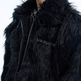 Mink coat with thick plush top