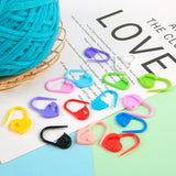 Colorful Plastic Buckle Handmade DIY Knitting Tools Love Heart Marker Crochet