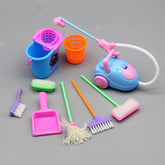 Doll Play House Furniture Cleaning Supplies Play Set