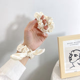 Compatible with Apple, Suitable For Apple Iwatch Rabbit Ears Large Intestine Ring Apple Watch Watch With Cute Girls