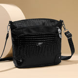 Халтаи китфи тимсоҳ Намунаи Casual бисёрқабати ангури халтаи Crossbody занон
