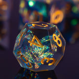 Polyhedral Digital Dice Board Game Accessories Seven-piece Pack