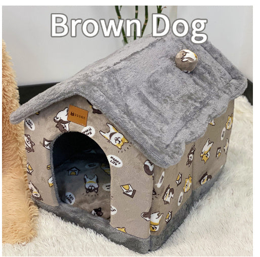 Foldable Dog House Pet Cat Bed Winter Dog Villa Sleep Kennel Removable Nest Warm Enclosed Cave Sofa Pets Supplies Foldable Dog House Pet Cat Bed Winter Dog Villa Sleep Kennel Removable Nest Warm Enclosed Cave Sofa Pets Supplies