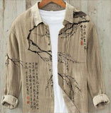 Рубашка с длинным рукавом в стиле ретро 3D Digital