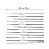 0.6-1.9mm Iron Lace Fine Crochet Hooks Full Set Cheap Knitting Needles Tool Accessories