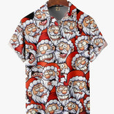 Мужская повседневная рубашка больших размеров с короткими рукавами