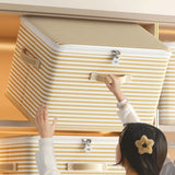 Clothes Storage Box With Lock Household Storage Basket
