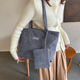 Canvas Ins Style Niche Large Capacity Handbag For Women