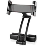 Car Rear Seat Mobile Phone Bracket Rear Car Metal Aluminum Alloy Rotating Bracket Headrest Tablet Phone Holder