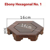 Red Wood Carving Craft Base Ebony