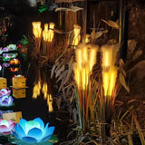 Solar Simulation Reed Floor Outlet Lawn Garden Outdoor Pampas Grass Lamp