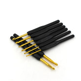 Knitting DIY Thick Sweater Plastic Soft Handle Crochet Hook Set Of 8