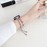 Laser Colorful Love Painted Bead Necklace Shoushan Stone Girls Bracelet Watch Strap