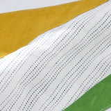 Летний японский лен в полоску, сочетающийся по цвету, с коротким рукавом