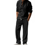 Casual Breathable Long Sleeve Beachwear with Pants