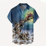 Рождественская серия 3D-печатная рубашка Повседневная