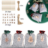 Felt Cloth Christmas Gift Bag Decoration Supplies Suit