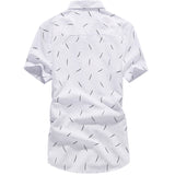 Мужская рубашка с короткими рукавами в корейском стиле Slim Fit