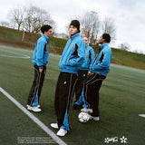 Men's Casual Sports Team Striped Style Embroidered Pants