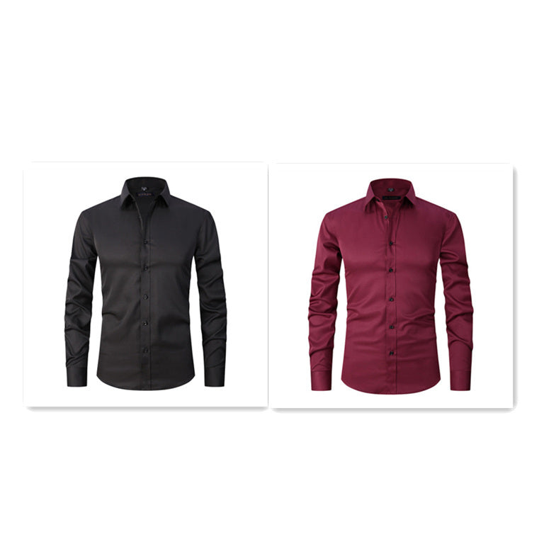 Spring And Autumn Formal Casual High-end Black Shirt Men's Long Sleeve Spring And Autumn Formal Casual High-end Black Shirt Men's Long Sleeve