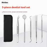 Stainless Steel Dental Tools Suit Oral Mirror 5-piece Set Tooth Care Cleaning