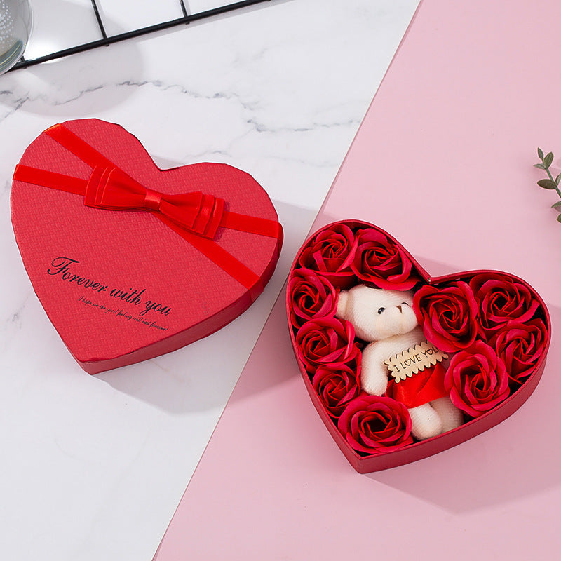 Heart-shaped Rose Red Gift Box New Year Christmas Gift Box Valentine's Day Christmas Gift Mother's Day Birthday Gift Heart-shaped Rose Red Gift Box New Year Christmas Gift Box Valentine's Day Christmas Gift Mother's Day Birthday Gift