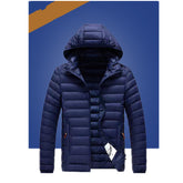 Men's large cotton jacket, short model