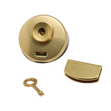 Pure Copper Circular Torsion Lock Hardware Accessories