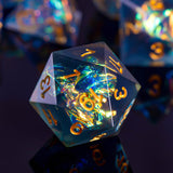 Polyhedral Digital Dice Board Game Accessories Seven-piece Pack