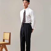 Пойнт Тугмачаи Down ҷомаи Mens Casual тобистона дароз остин ҷомаи Слим