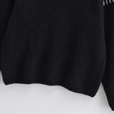 Women's Fashion All-match Casual Simple Style Stitching Sweater