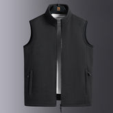 Fleece sweater, fleece vest with fleece lining, thickened