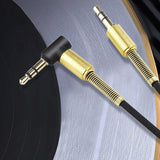 35mm Spring Elbow 35 Male-to-male Retractable Audio Car Audio Cable