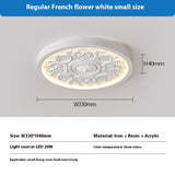Cream Ceiling Carved Design Ceiling Lamp