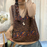 Retro Easy Matching Knitted Sleeveless Vest Fashion Classic Top