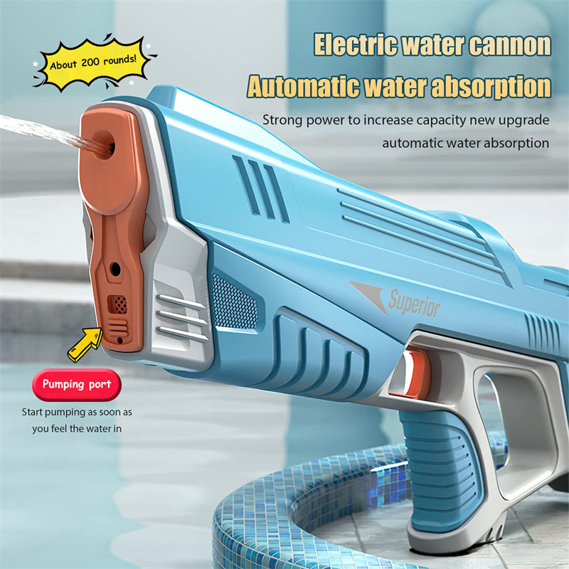 Summer Full Automatic Electric Water Gun Toy Induction Water Absorbing High-Tech Burst Water Gun Beach Outdoor Water Fight Toys Summer Full Automatic Electric Water Gun Toy Induction Water Absorbing High-Tech Burst Water Gun Beach Outdoor Water Fight Toys