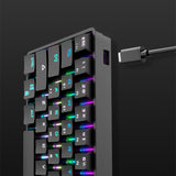 Wireless Bluetooth Keyboard with PBT Color Keycaps Mechanical Keyboard